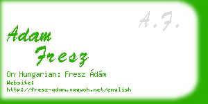 adam fresz business card